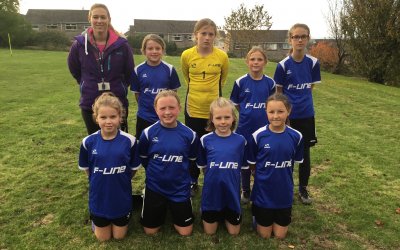 Y6 Girls Excel in League Football Cup